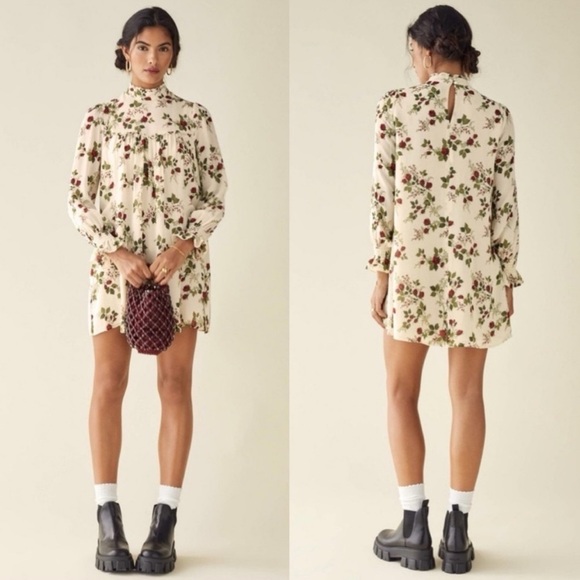 Reformation Jourdan Dress Regency Floral Print Size S - Picture 1 of 16